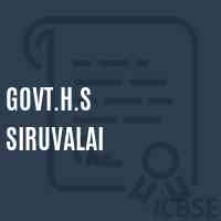 Govt.H.S Siruvalai Secondary School Logo