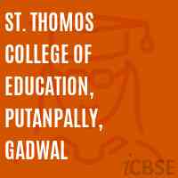St. Thomos College of Education, Putanpally, Gadwal Logo