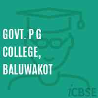 Govt. P G College, Baluwakot Logo