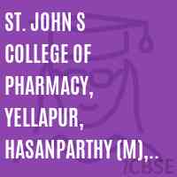 St. John s College of Pharmacy, Yellapur, Hasanparthy (M), Warangal Logo