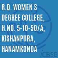 R.D. Women s Degree College, H.No. 5-10-50/A, Kishanpura, Hanamkonda Logo