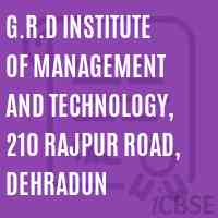G.R.D Institute of Management and Technology, 210 Rajpur Road, Dehradun Logo