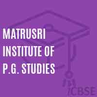 Matrusri Institute of P.G. Studies Logo