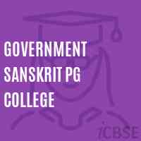 Government Sanskrit PG college Logo