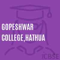 Gopeshwar College,Hathua Logo