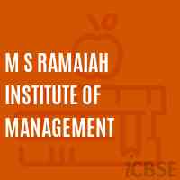M S Ramaiah Institute of Management Logo