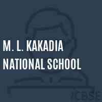 M. L. Kakadia National School Logo