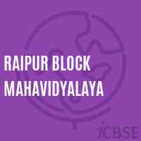 Raipur Block Mahavidyalaya College Logo