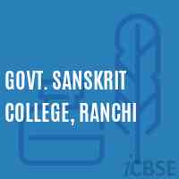 Govt. Sanskrit College, Ranchi Logo