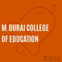 M.Durai College of Education Logo