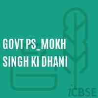 Govt Ps_Mokh Singh Ki Dhani Primary School Logo