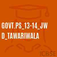 Govt.Ps_13-14_Jwd_Tawariwala Primary School Logo