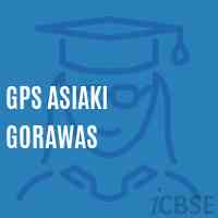 Gps Asiaki Gorawas Primary School Logo