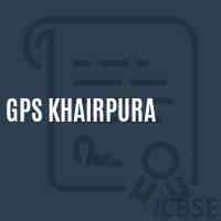 Gps Khairpura Primary School Logo