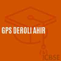 Gps Deroli Ahir Primary School Logo