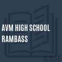 Avm High School Rambass Logo