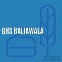 Ghs Baliawala Secondary School Logo