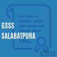 Gsss Salabatpura High School Logo