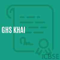 Ghs Khai Secondary School Logo