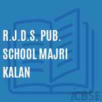 R.J.D.S. Pub. School Majri Kalan Logo