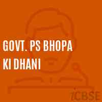 Govt. Ps Bhopa Ki Dhani Primary School Logo