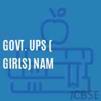 Govt. Ups ( Girls) Nam Middle School Logo