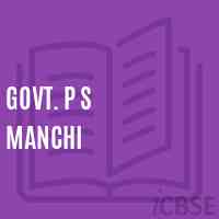 Govt. P S Manchi Primary School Logo