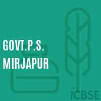 Govt.P.S. Mirjapur Primary School Logo
