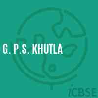 G. P.S. Khutla Primary School Logo