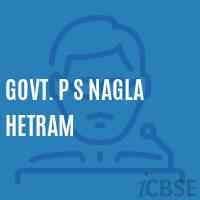 Govt. P S Nagla Hetram Primary School Logo