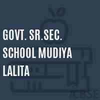 Govt. Sr.Sec. School Mudiya Lalita Logo