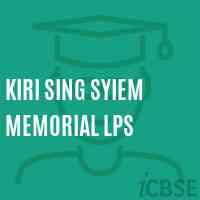 Kiri Sing Syiem Memorial Lps Primary School Logo