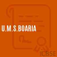 U.M.S.Boaria Middle School Logo