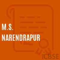 M.S. Narendrapur Middle School Logo