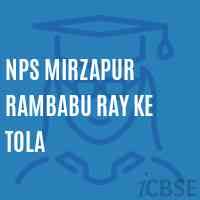 Nps Mirzapur Rambabu Ray Ke Tola Primary School Logo