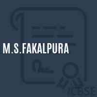 M.S.Fakalpura Middle School Logo