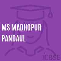Ms Madhopur Pandaul Middle School Logo