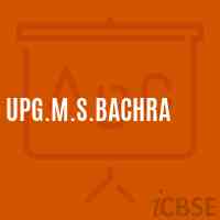 Upg.M.S.Bachra Middle School Logo