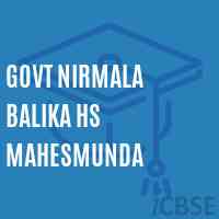 Govt Nirmala Balika Hs Mahesmunda School Logo