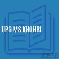 Upg Ms Khohri Middle School Logo