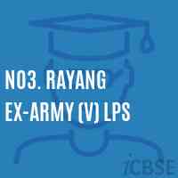 No3. Rayang Ex-Army (V) Lps Primary School Logo