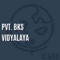 Pvt. Bks Vidyalaya Primary School Logo