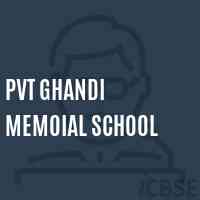 Pvt Ghandi Memoial School Logo
