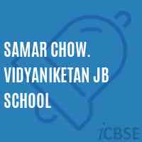 Samar Chow. Vidyaniketan Jb School Logo