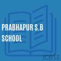 Prabhapur S.B School Logo