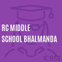 Rc Middle School Bhalmanda Logo