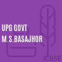 Upg Govt M.S.Basajhor Middle School Logo