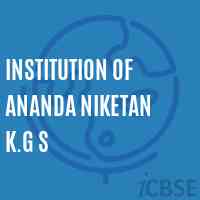 Institution of Ananda Niketan K.G S Primary School Logo
