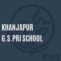 Khanjapur G.S.Pri School Logo