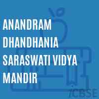 Anandram Dhandhania Saraswati Vidya Mandir Senior Secondary School Logo